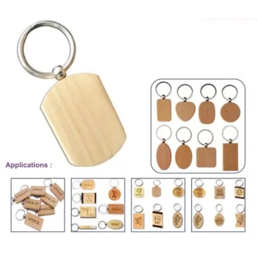 Blank Wooden Keychains