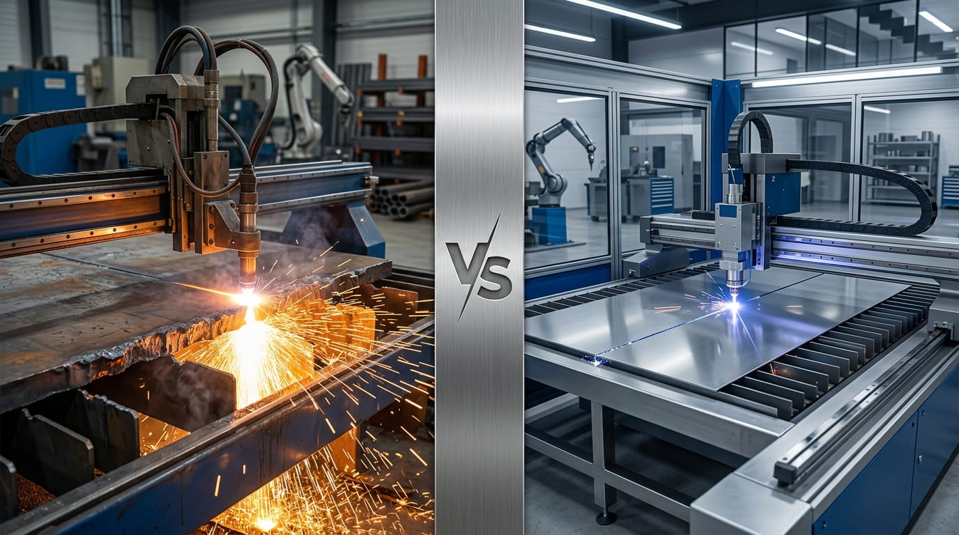 CNC plasma cutting vs fiber laser cutting