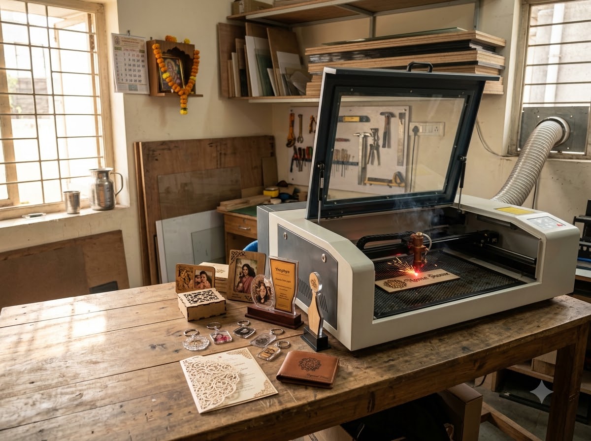 CO2 laser engraving and cutting machine for business