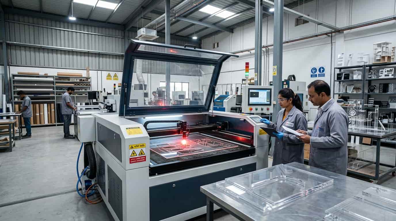 Acrylic laser cutting services in India