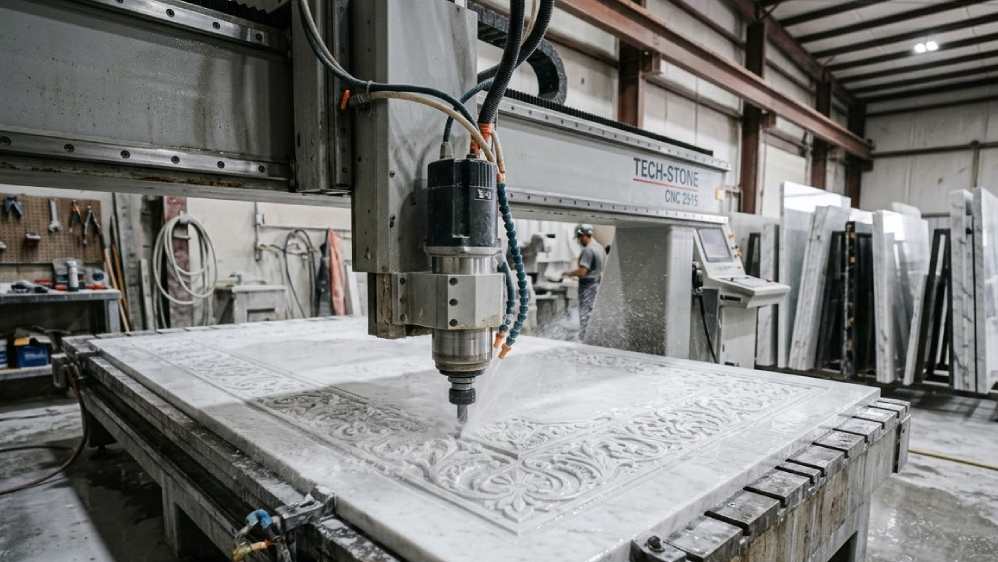 CNC machine for marble cutting and carving
